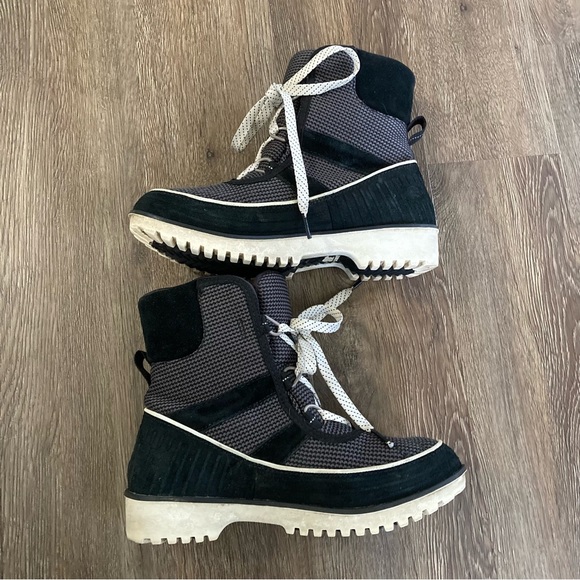 Sorel Tivoli II Go Waterproof Lace Up Boots Black/Sea Salt - Picture 6 of 9